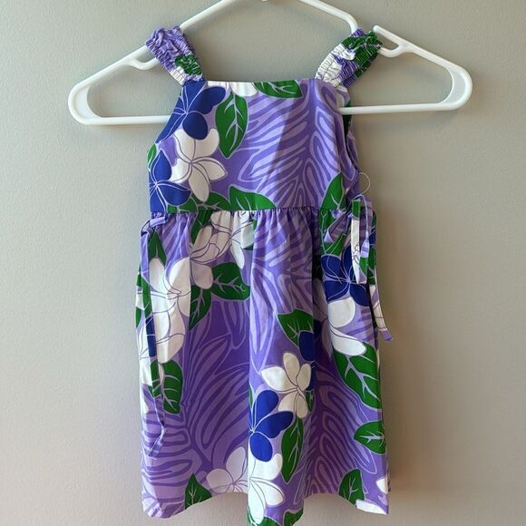 RJC girls dress 2 Hawaiian sleeveless purple and green flowers - Picture 7 of 7